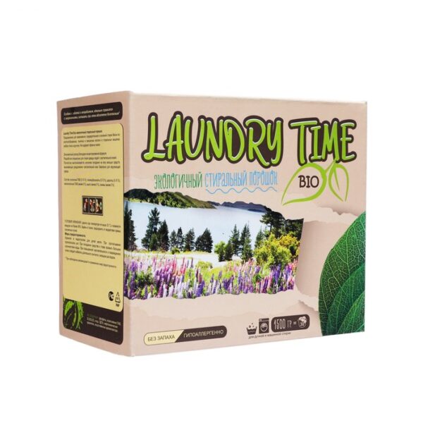 Стиральный порошок "LAUNDRY TIME BIO", 1,5 кг