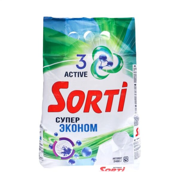 Стиральный порошок Sorti "Эконом Супер", автомат, 2.4 кг