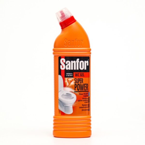 Средство чистящее для унитаза Sanfor WC gel super power, 750 мл